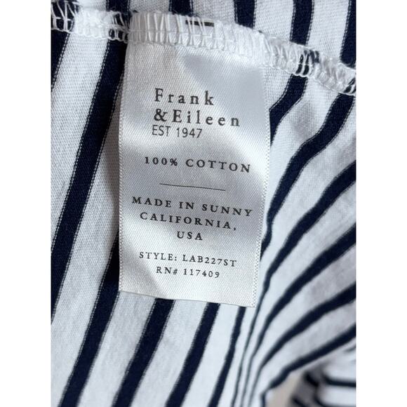 B36 Frank & Eileen Patty Popover Henley Striped Top Womens XL Coastal Parisian - Picture 7 of 8